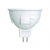 Лампа светодиодная, диммируемая, форма «JCDR», матовая LED-JCDR-7W/NW/GU5.3/FR/DIM Palazzo Uniel UL-00001823